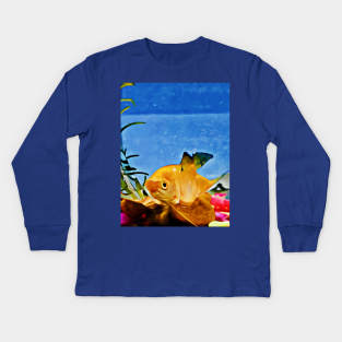 Yellow Fish Kids Long Sleeve T-Shirt